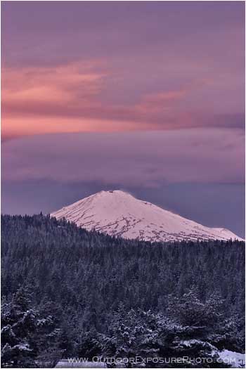 Warm Light Cold Stock Image Cascade Range, Central Oregon Warm Light Cold Stock Image Cascade Range, Central Oregon