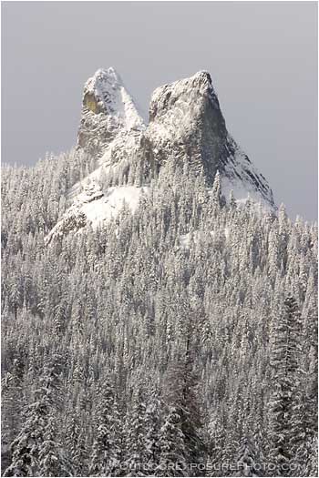 Rabbit Ears After A Storm Stock Image, Southern Oregon Rabbit Ears After A Storm Stock Image, Southern Oregon