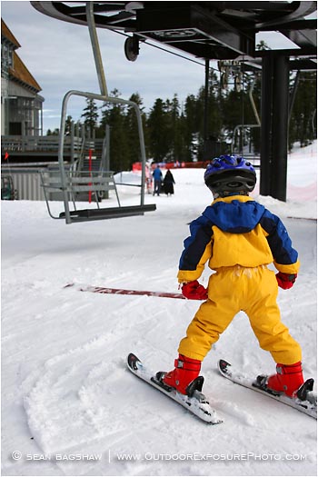 Young Skier Getting On Lift Stock Image, Ashland, Oregon Young Skier Getting On Lift Stock Image, Ashland, Oregon