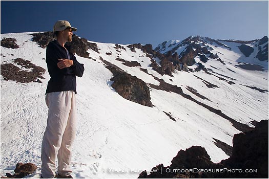 Climbing Mt. Shasta 2 Stock Image