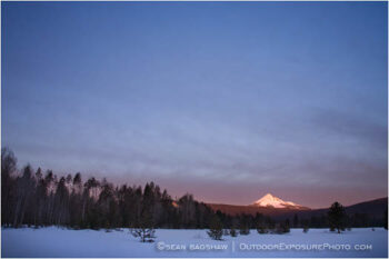 Mt. McLoughlin Alpenglow Stock Image, Oregon Mt. McLoughlin Alpenglow Stock Image, Oregon