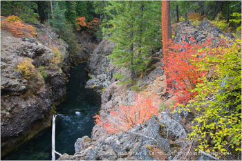 Takelma Gorge Fall 4 Stock Image, the rogue river, oregon