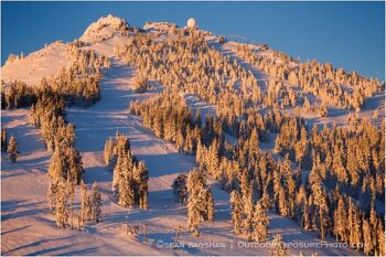 Mt. Ashland Sunrise 2 Stock Image, ashland, oregon