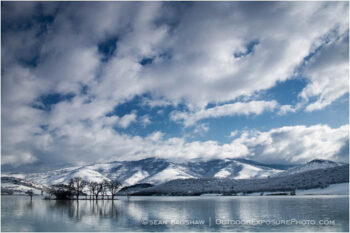 Emigrant Lake in Winter 3 Stock Image, ashland, oregon Emigrant Lake in Winter 3 Stock Image, ashland, oregon