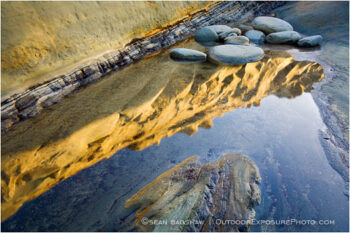 Study of Rock, Water and Light II Stock Image, Oregon Coast Study of Rock, Water and Light II Stock Image, Oregon Coast