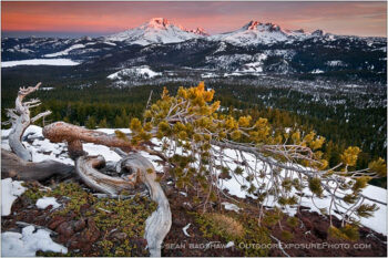 Touch of Light Stock Image, Cascade Range, Oregon Touch of Light Stock Image, Cascade Range, Oregon