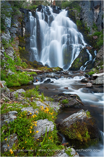 Kings Creek Falls Stock Image, Lassen National Park, California Kings Creek Falls Stock Image, Lassen National Park, California