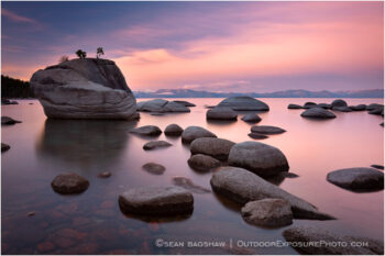 Bonsai Rock Stock Image, Lake Tahoe, Nevada Bonsai Rock Stock Image, Lake Tahoe, Nevada