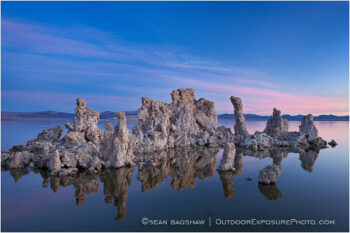 Tufa Glow Stock Image, Mono Lake, California Tufa Glow Stock Image, Mono Lake, California
