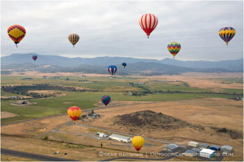 Hot Air Balloons in Flight Stock Image Montague, California Hot Air Balloons in Flight Stock Image Montague, California