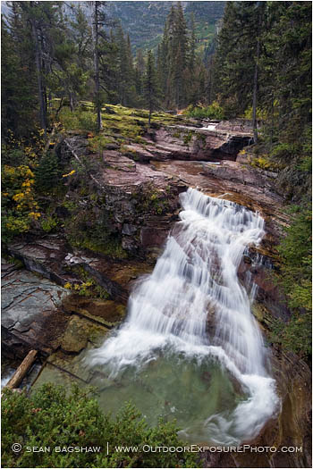 Waterfall on Virginia Creek 2 Stock Image Glacier National Park, Montana Waterfall on Virginia Creek 2 Stock Image Glacier National Park, Montana
