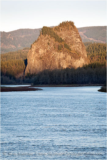 Beacon Rock Stock Image Columbia River, Oregon