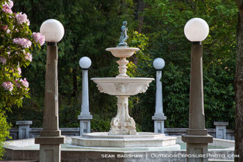 Lithia Park Fountain Stock Image, Ashland, Oregon Lithia Park Fountain Stock Image, Ashland, Oregon
