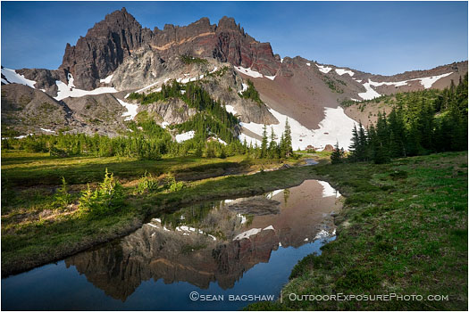 Three Fingered Jack 4 Stock Image Mt. Jefferson Wilderness, Oregon