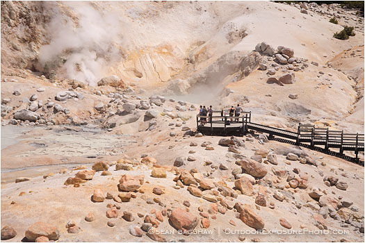 Bumpass Hell 4 Stock Image Lassen Volcanic National Park, California