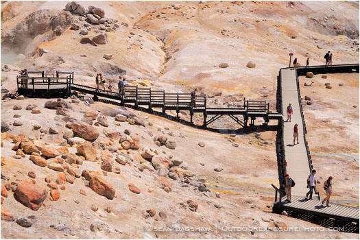 Bumpass Hell 5 Stock Image Lassen Volcanic National Park, California