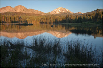 Mt. Lassen over Manzanita Lake Stock Image Lassen Volcanic National Park, California Mt. Lassen over Manzanita Lake Stock Image Lassen Volcanic National Park, California