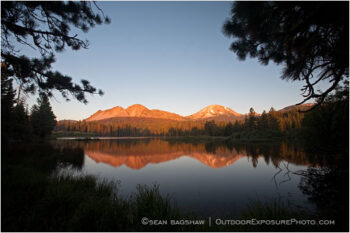 Mt. Lassen over Manzanita Lake 3 Stock Image Lassen Volcanic National Park, California Mt. Lassen over Manzanita Lake 3 Stock Image Lassen Volcanic National Park, California
