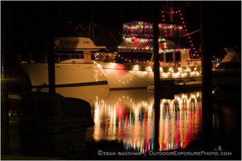 Christmas Boats 2 Stock Image Bandon Harbor, Oregon Christmas Boats 2 Stock Image Bandon Harbor, Oregon