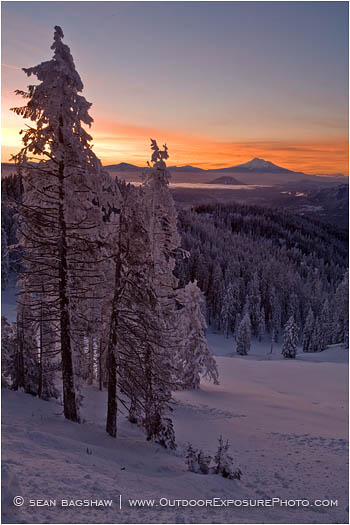 Sunrise over Mt. Shasta 2 Stock Image Mt. Ashland, Oregon Sunrise over Mt. Shasta 2 Stock Image Mt. Ashland, Oregon