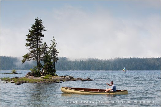 Waldo Lake 8 Stock Image Cascade Mountains, Oregon