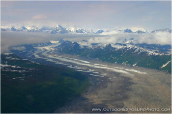 Hint Of Denali Above The Kahiltna Glacier Stock Image, Kahiltna Glacier, Alaska Hint Of Denali Above The Kahiltna Glacier Stock Image, Kahiltna Glacier, Alaska
