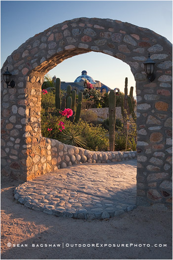 Baja Casa Arch Stock Image, Baja, Mexico Baja Casa Arch Stock Image, Baja, Mexico