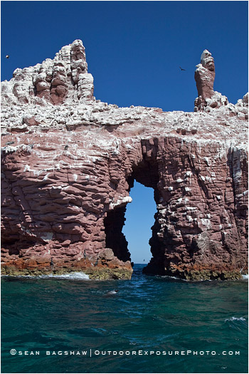 Isla Espiritu Santo Arch 1 Stock Image, Baja, Mexico Isla Espiritu Santo Arch 1 Stock Image, Baja, Mexico