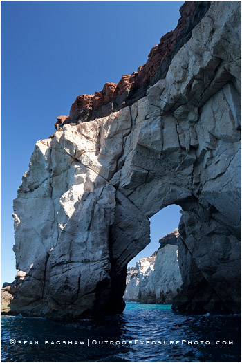 Isla Espiritu Santo Arch 2 Stock Image, Baja, Mexico Isla Espiritu Santo Arch 2 Stock Image, Baja, Mexico