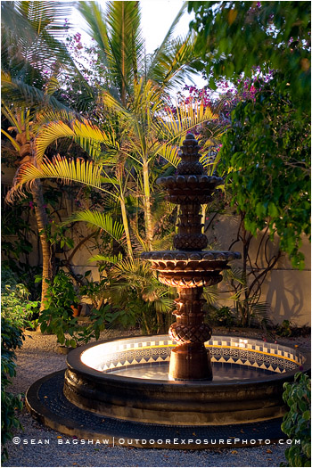 Garden Fountain 1 Stock Image, Baja, Mexico Garden Fountain 1 Stock Image, Baja, Mexico