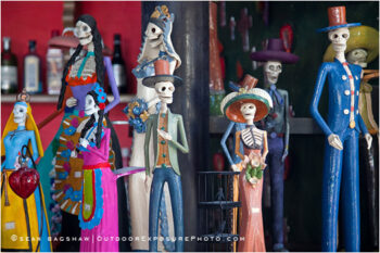 Day Of The Dead Figurines Stock Image, Baja, Mexico Day Of The Dead Figurines Stock Image, Baja, Mexico