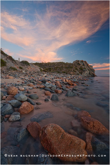 Punto Gordo Sunrise Stock Image, Baja, Mexico Punto Gordo Sunrise Stock Image, Baja, Mexico