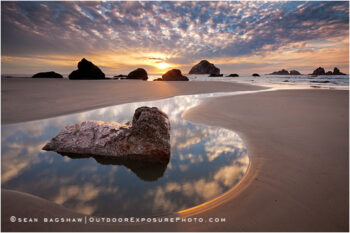 Teardrop of Sky Stock Image, Bandon, Oregon Teardrop of Sky Stock Image, Bandon, Oregon