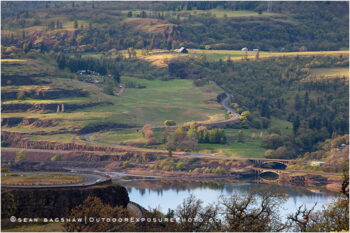 View From Rowena 1 Stock Image, Oregon View From Rowena 1 Stock Image, Oregon