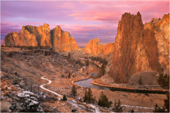 Hint Of Winter Stock Image, Smith Rock, Oregon Hint Of Winter Stock Image, Smith Rock, Oregon
