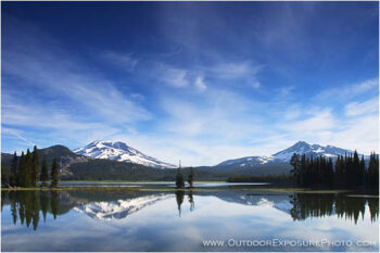 Volcanic Reflection Stock Image, Bend, Oregon Volcanic Reflection Stock Image, Bend, Oregon