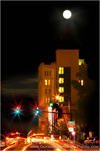 Full Moon Over Ashland Stock Image, Ashland, Oregon Full Moon Over Ashland Stock Image, Ashland, Oregon