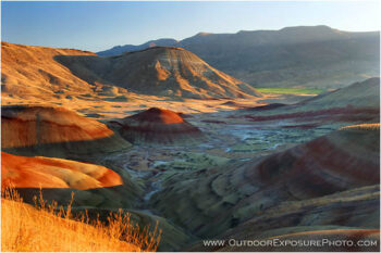 Painted Hills II Stock Image, Wheeler County, Oregon Painted Hills II Stock Image, Wheeler County, Oregon