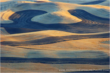 Palouse Crop Pattern I Stock Image, Palouse Region, Washington Palouse Crop Pattern I Stock Image, Palouse Region, Washington