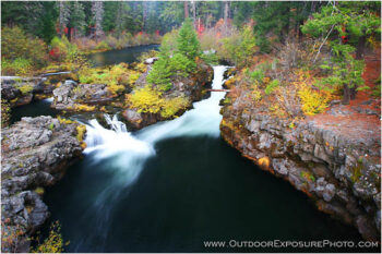 Upper Rogue At Woodruff Bridge In Fall Stock Image, the Rogue River, Southern Oregon Upper Rogue At Woodruff Bridge In Fall Stock Image, the Rogue River, Southern Oregon
