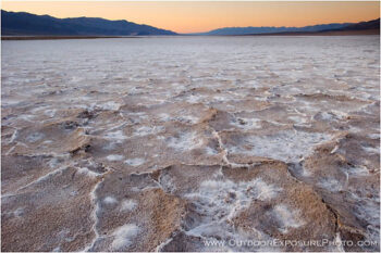 Sunset Devil’s Golf Course Stock Image, Death Valley, California Sunset Devil’s Golf Course Stock Image, Death Valley, California