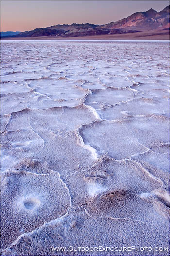 Last Light Badwater Stock Image, Death Valley, California Last Light Badwater Stock Image, Death Valley, California