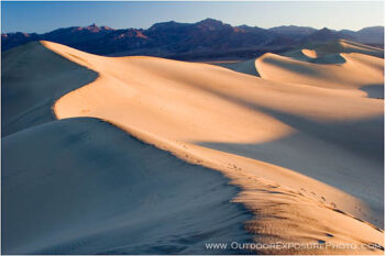 Curving Ridge Stock Image, Death Valley, California Curving Ridge Stock Image, Death Valley, California