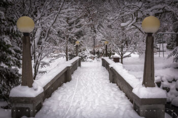 Snowy Downtown 4 Stock Image, Ashland, Oregon Snowy Downtown 4 Stock Image, Ashland, Oregon