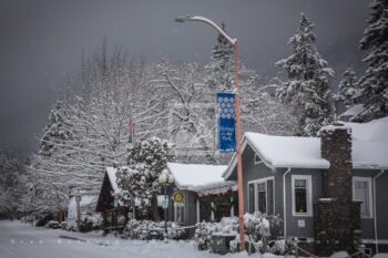 Snowy Downtown 7 Stock Image, Ashland, Oregon Snowy Downtown 7 Stock Image, Ashland, Oregon