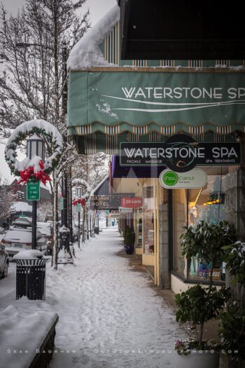 Snowy Downtown 10 Stock Image, Ashland, Oregon Snowy Downtown 10 Stock Image, Ashland, Oregon