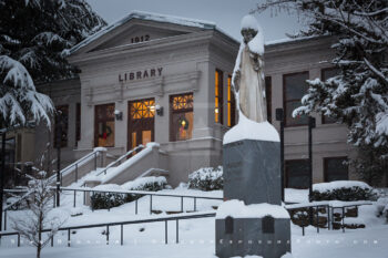 Snowy Downtown 24 Stock Image, Ashland, Oregon Snowy Downtown 24 Stock Image, Ashland, Oregon