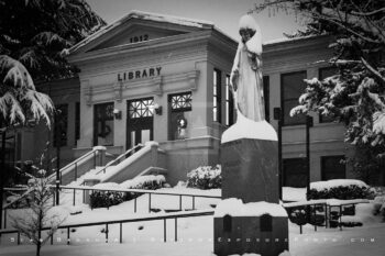 Snowy Downtown 25 Stock Image, Ashland, Oregon Snowy Downtown 25 Stock Image, Ashland, Oregon