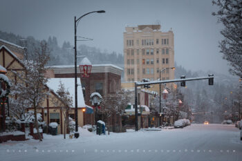Snowy Downtown 27 Stock Image, Ashland, Oregon Snowy Downtown 27 Stock Image, Ashland, Oregon