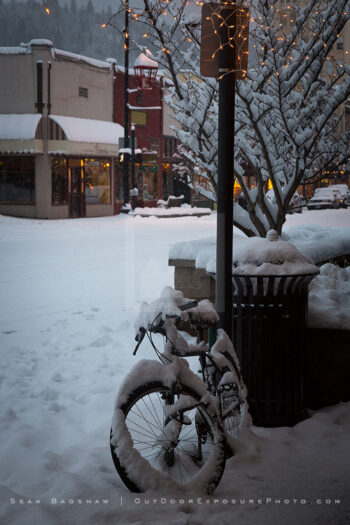 Snowy Downtown 26 Stock Image, Ashland, Oregon Snowy Downtown 26 Stock Image, Ashland, Oregon